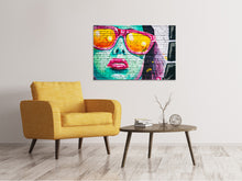 Laden Sie das Bild in den Galerie-Viewer, Leinwandbild Coole Graffiti-Wand