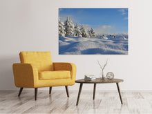Laden Sie das Bild in den Galerie-Viewer, Leinwandbild Schöne Schnee Landschaft