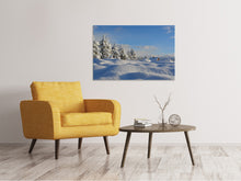 Laden Sie das Bild in den Galerie-Viewer, Leinwandbild Schöne Schnee Landschaft