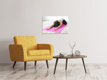 Laden Sie das Bild in den Galerie-Viewer, Leinwandbild Yoga Übung