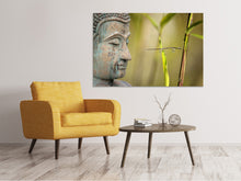 Laden Sie das Bild in den Galerie-Viewer, Leinwandbild XL Buddha Kopf