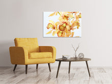 Laden Sie das Bild in den Galerie-Viewer, Leinwandbild Gelbe Orchidee