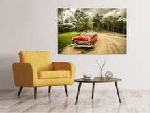 Laden Sie das Bild in den Galerie-Viewer, Leinwandbild Ein Oldtimer in Kuba