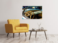 Laden Sie das Bild in den Galerie-Viewer, Leinwandbild Oldtimer Interieur