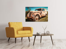 Laden Sie das Bild in den Galerie-Viewer, Leinwandbild Oldtimer mit Rost