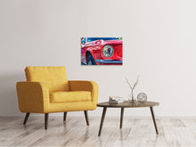 Laden Sie das Bild in den Galerie-Viewer, Leinwandbild Roter Oldtimer