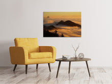 Laden Sie das Bild in den Galerie-Viewer, Leinwandbild Nebulös in den Bergen