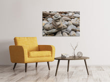Laden Sie das Bild in den Galerie-Viewer, Leinwandbild Steinstapel XL