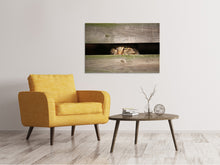Laden Sie das Bild in den Galerie-Viewer, Leinwandbild Katze im Versteck
