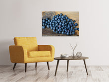 Laden Sie das Bild in den Galerie-Viewer, Leinwandbild Frische Heidelbeeren
