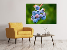 Laden Sie das Bild in den Galerie-Viewer, Leinwandbild Heidelbeeren in der Natur