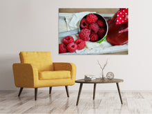 Laden Sie das Bild in den Galerie-Viewer, Leinwandbild Frische Himbeeren