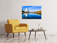 Laden Sie das Bild in den Galerie-Viewer, Leinwandbild Riffelsee Zermatt