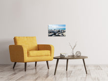 Laden Sie das Bild in den Galerie-Viewer, Leinwandbild Strand Steine