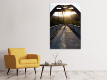 Laden Sie das Bild in den Galerie-Viewer, Leinwandbild Brücke bei Sonnenaufgang