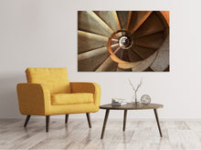 Laden Sie das Bild in den Galerie-Viewer, Leinwandbild Imposantes Treppenhaus