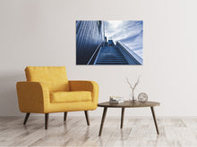 Laden Sie das Bild in den Galerie-Viewer, Leinwandbild Steile Treppe
