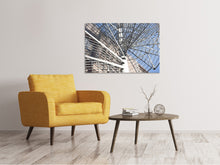 Laden Sie das Bild in den Galerie-Viewer, Leinwandbild Wendeltreppe aus Metall