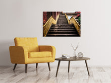 Laden Sie das Bild in den Galerie-Viewer, Leinwandbild Fabrik-Treppe