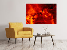 Laden Sie das Bild in den Galerie-Viewer, Leinwandbild Roter Sternenhimmel