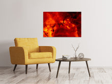 Laden Sie das Bild in den Galerie-Viewer, Leinwandbild Roter Sternenhimmel