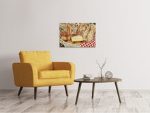Laden Sie das Bild in den Galerie-Viewer, Leinwandbild Picknick Brotkorb