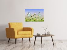 Laden Sie das Bild in den Galerie-Viewer, Leinwandbild 2 Schmetterlinge