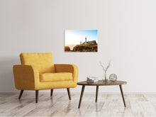 Laden Sie das Bild in den Galerie-Viewer, Leinwandbild Der Leuchtturm bei Sonnenaufgang