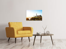 Laden Sie das Bild in den Galerie-Viewer, Leinwandbild Der Leuchtturm bei Sonnenaufgang