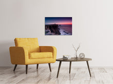 Laden Sie das Bild in den Galerie-Viewer, Leinwandbild Der Leuchtturm in der Abenddämmerung
