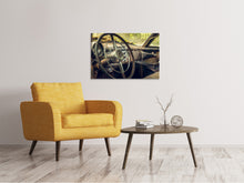 Laden Sie das Bild in den Galerie-Viewer, Leinwandbild Zerfallener Oldtimer