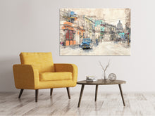 Laden Sie das Bild in den Galerie-Viewer, Leinwandbild Gemälde Oldtimer Kuba
