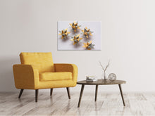 Laden Sie das Bild in den Galerie-Viewer, Leinwandbild Origami Sterne