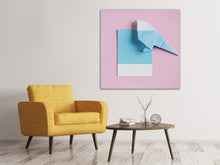 Laden Sie das Bild in den Galerie-Viewer, Leinwandbild Origami Vogel