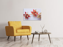 Laden Sie das Bild in den Galerie-Viewer, Leinwandbild Sterne Origami