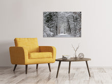 Laden Sie das Bild in den Galerie-Viewer, Leinwandbild Verzauberter Winterwald