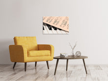 Laden Sie das Bild in den Galerie-Viewer, Leinwandbild Klavier Noten