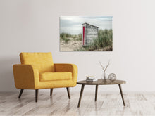 Laden Sie das Bild in den Galerie-Viewer, Leinwandbild Das kleine Strandhaus