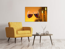 Laden Sie das Bild in den Galerie-Viewer, Leinwandbild Wir lieben Rotwein!