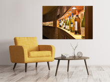 Laden Sie das Bild in den Galerie-Viewer, Leinwandbild In der Weinbar