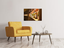 Laden Sie das Bild in den Galerie-Viewer, Leinwandbild In der Weinbar
