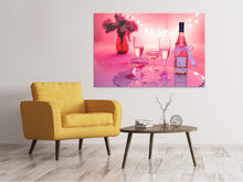 Laden Sie das Bild in den Galerie-Viewer, Leinwandbild Cheers in rosa-rot