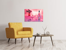 Laden Sie das Bild in den Galerie-Viewer, Leinwandbild Cheers in rosa-rot