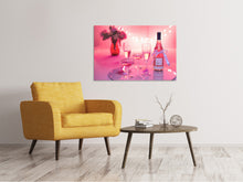 Laden Sie das Bild in den Galerie-Viewer, Leinwandbild Cheers in rosa-rot