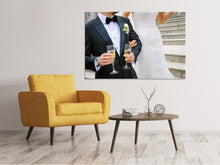 Laden Sie das Bild in den Galerie-Viewer, Leinwandbild Champagner zur Hochzeit