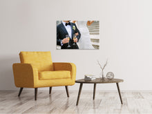 Laden Sie das Bild in den Galerie-Viewer, Leinwandbild Champagner zur Hochzeit