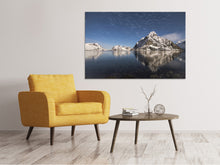 Laden Sie das Bild in den Galerie-Viewer, Leinwandbild Spiegelungen bei den Bergen