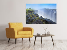 Laden Sie das Bild in den Galerie-Viewer, Leinwandbild Über dem Wasserfall