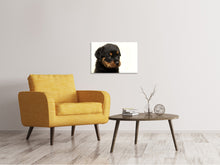 Laden Sie das Bild in den Galerie-Viewer, Leinwandbild Rottweiler Welpe zum Verlieben