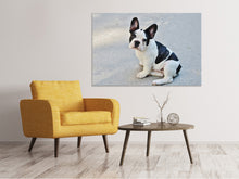 Laden Sie das Bild in den Galerie-Viewer, Leinwandbild Süsse Französische Bulldogge